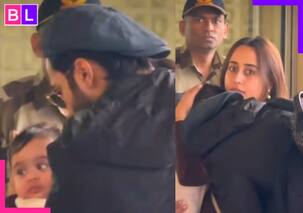 Varun Dhawan and Natasha Dalal's daughter Lara's face revealed as the trio is spotted at airport [Watch]