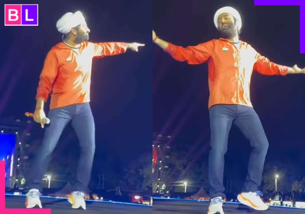 Arijit Singh dances to Shah Rukh Khan's Chaleya at his concert, fans can't keep calm