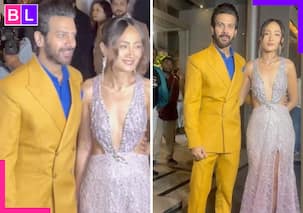 Bigg Boss 18 winner Karan Veer Mehra and Chum Darang share a close moment on red carpet; paps ask 'Shadi kab hai'? [Watch]