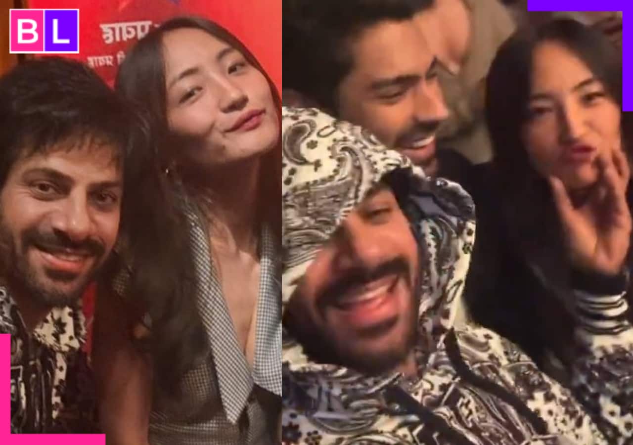 Bigg Boss 18: Karan Veer Mehra, Chum Darang hold hands during their first public appearance together [Watch Video]