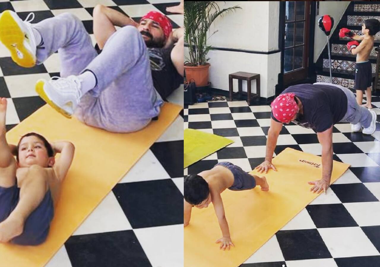 Saif Ali Khan and Taimur