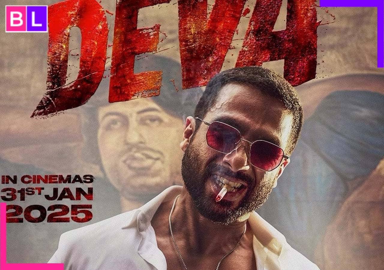 Shahid Kapoor in Deva First Poster: देवा के पोस्टर में शाहिद कपूर ने ...