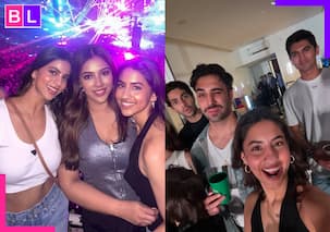 Suhana Khan, Agastya Nanda and Aryan Khan's alleged gf Larissa Bonesi enjoy Coldplay concert in Mumbai, see pics