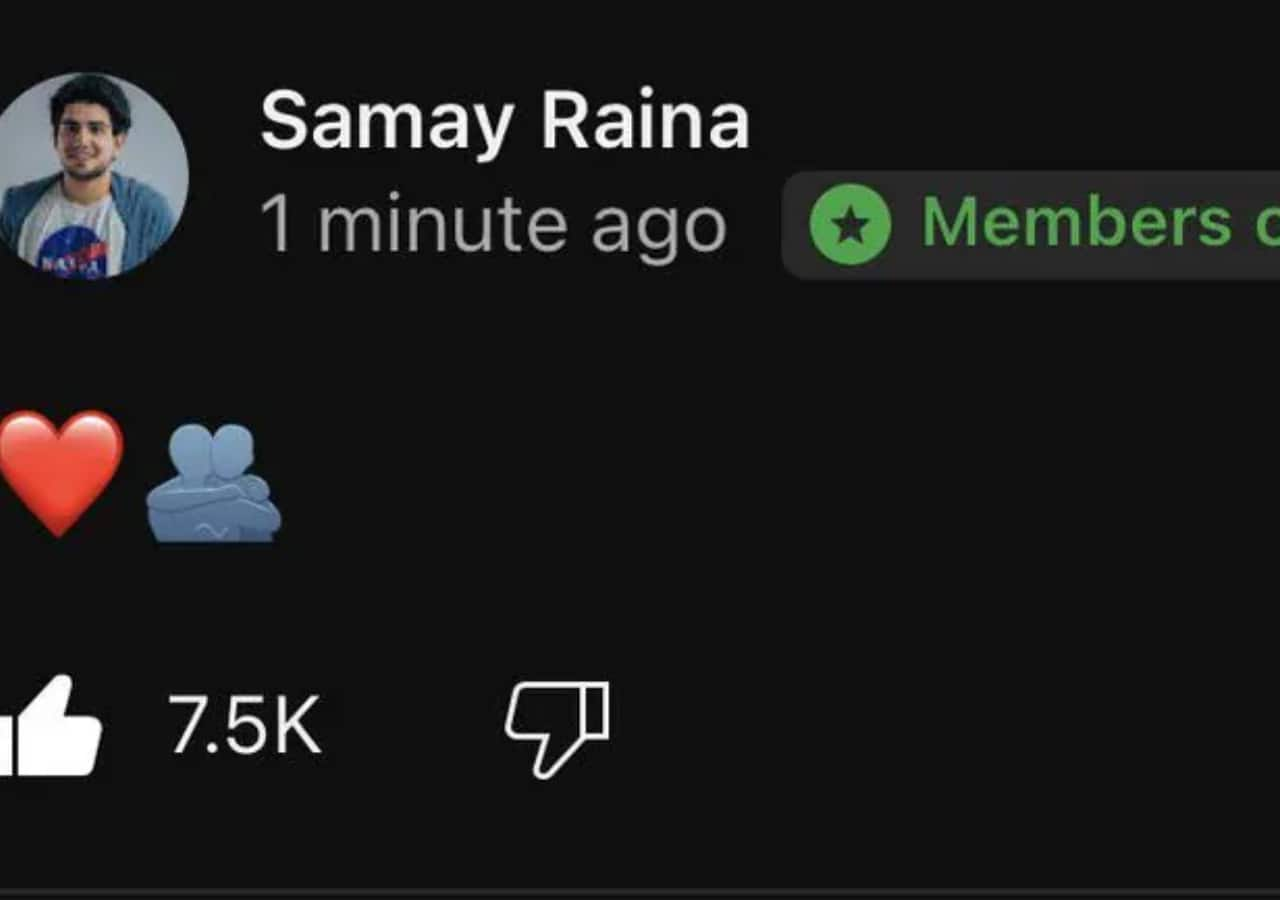 Samay Raina BREAKS silence with first post on YouTube after deleting India's Got Latent episodes