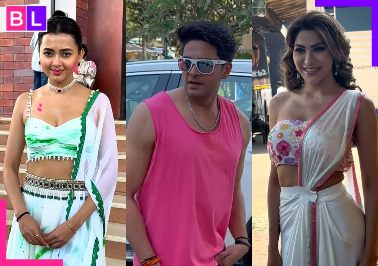 Tejasswi Prakash, Gaurav Khanna, Nikki Tamboli and others shoot for Holi special episodes [See pics]