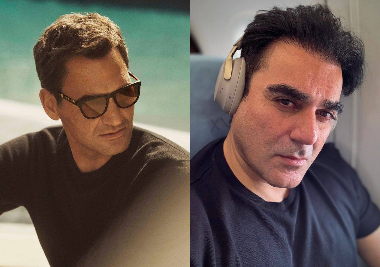 Roger Federer and Arbaaz Khan