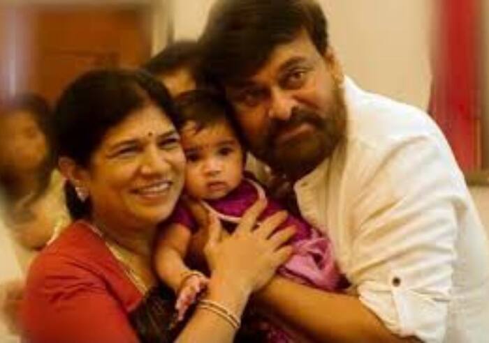 Chiranjeevi and wife Surekha Konidala