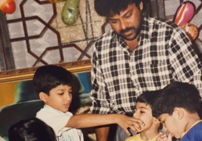 Chiranjeevi unforgettable moment with ram charan