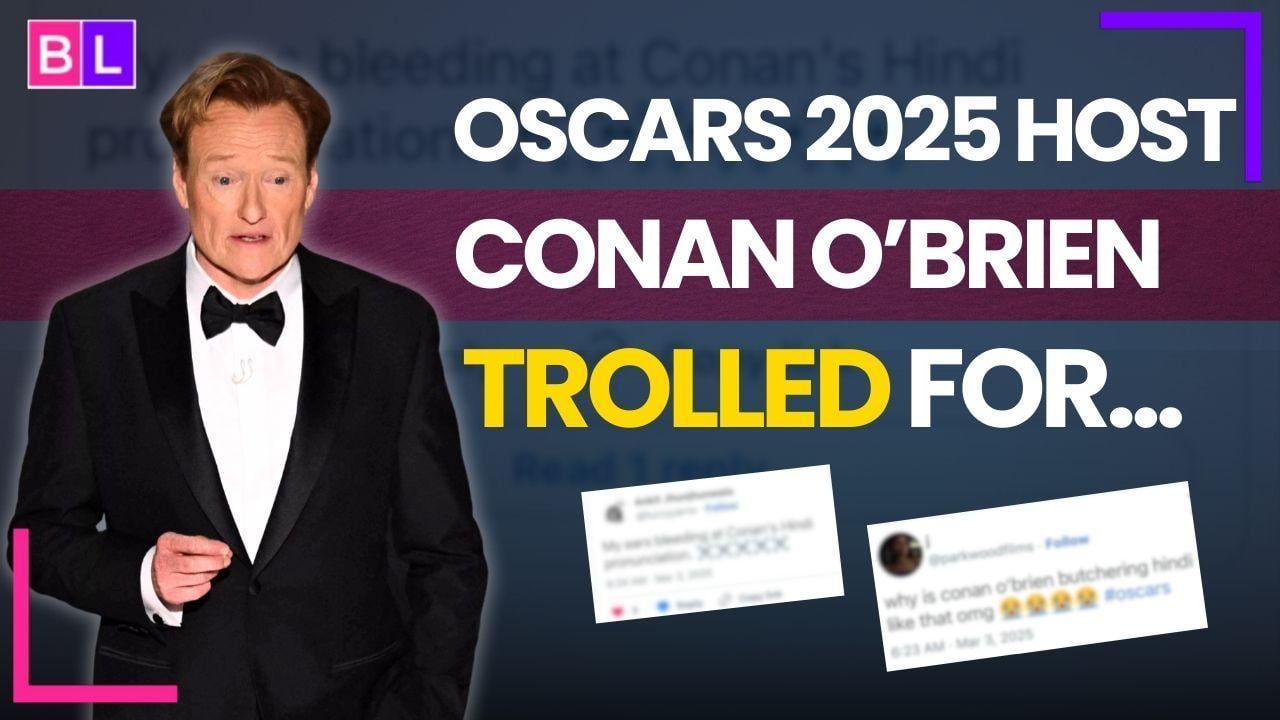 Conan O’Brien’s hindi debut at Oscars 2025 sparks mixed reactions [Watch Video]