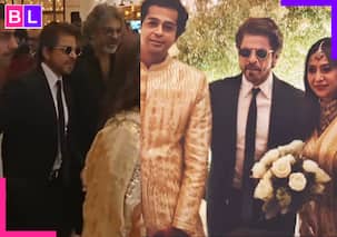 Shah Rukh Khan looks suave in black suit as he attends Ashutosh Gowariker's son Konark's wedding; watch viral video