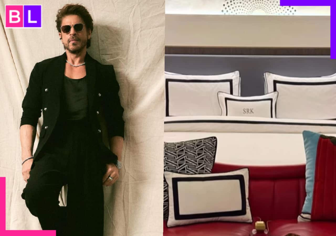 A look inside Shah Rukh Khan’s personalised suite adorned with luxury, name tagged pillows, family portraits and more [Watch]