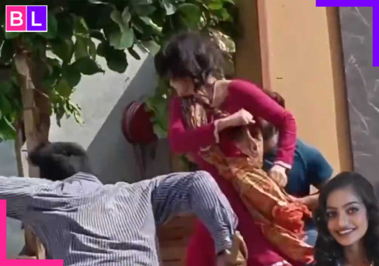 Maha kumbh viral girl Monalisa beats up men in a viral video?