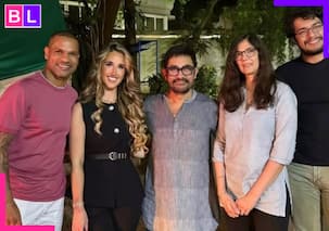 Aamir Khan joins girlfriend Gauri Spratt  son Junaid for ‘beautiful evening’ with Shikhar Dhawan, Sophie Shine