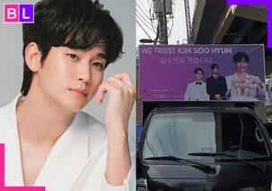 Amid Kim Sae Ron dating scandal, Kim Soo Hyun's loyal fans park support truck outside his agency building reading...