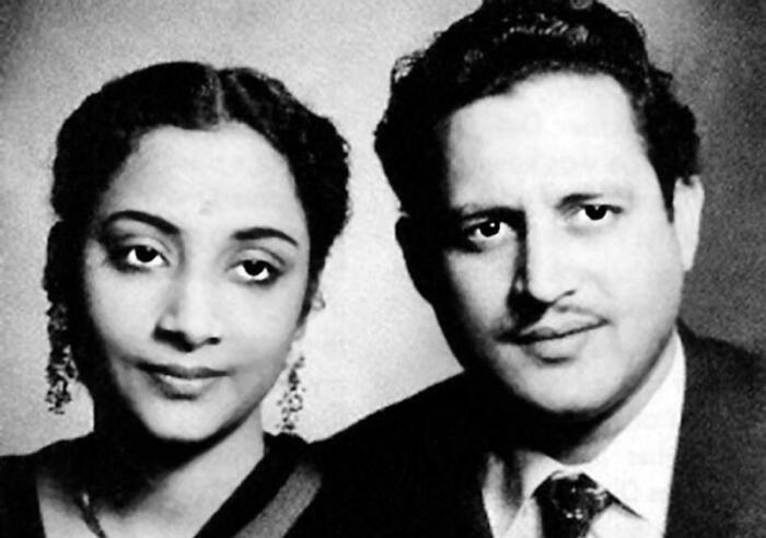 Guru Dutt and his wife Geeta Dutt