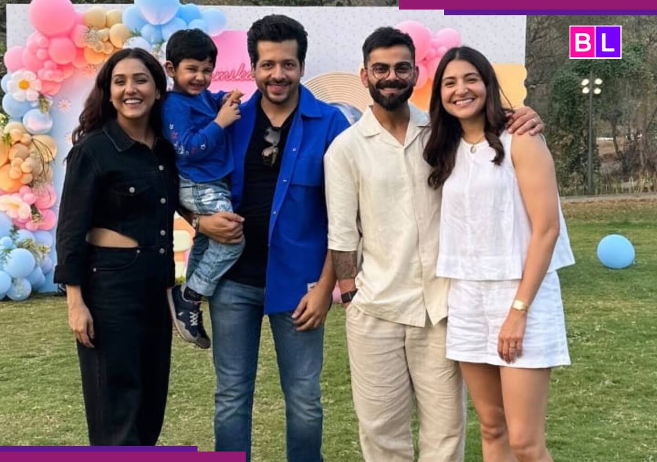 Virat Kohli and Anushka Sharma are head over heels in love, their UNSEEN pic from Vamika's birthday goes viral, it has pink-blue balloons and...