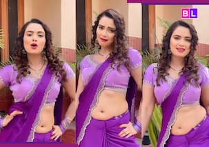 Neelam Giri के बोल्ड एक्सप्रेशन्स और डांस मूव्स ने सोशल मीडिया पर मचाया बवाल, पर्पल साड़ी में लगाए कातिलाना ठुमके