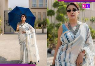 नीली छतरी, व्हाइट साड़ी में Surbhi Chandna ने बिखेरा हुस्न का जलवा, शाही अदाओं ने जीता फैंस का दिल