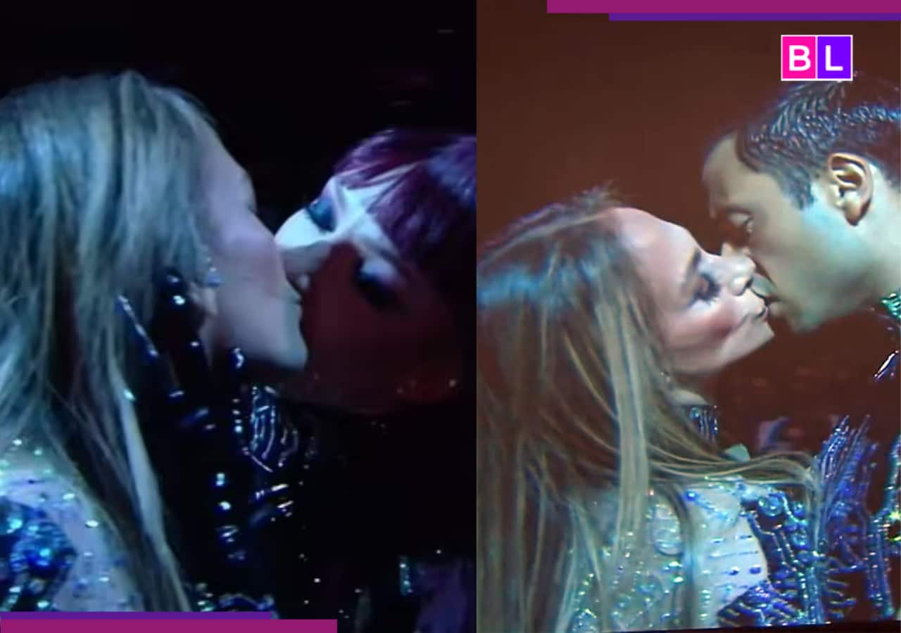 Jennifer Lopez kisses dancers on stage, fans react as video goes viral Jennifer Lopez kisses dancers on stage, fans react as video goes viral