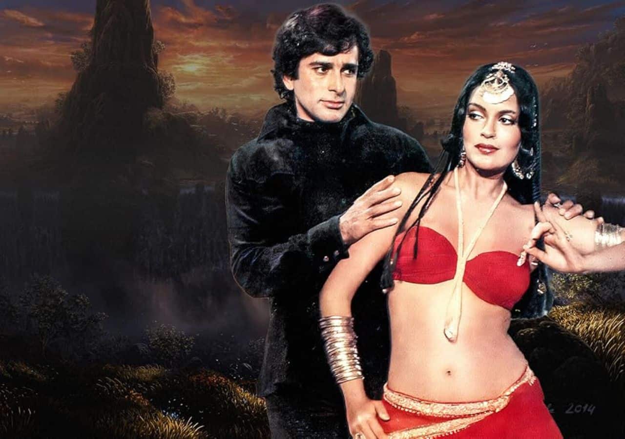 Zeenat Aman kissing scene