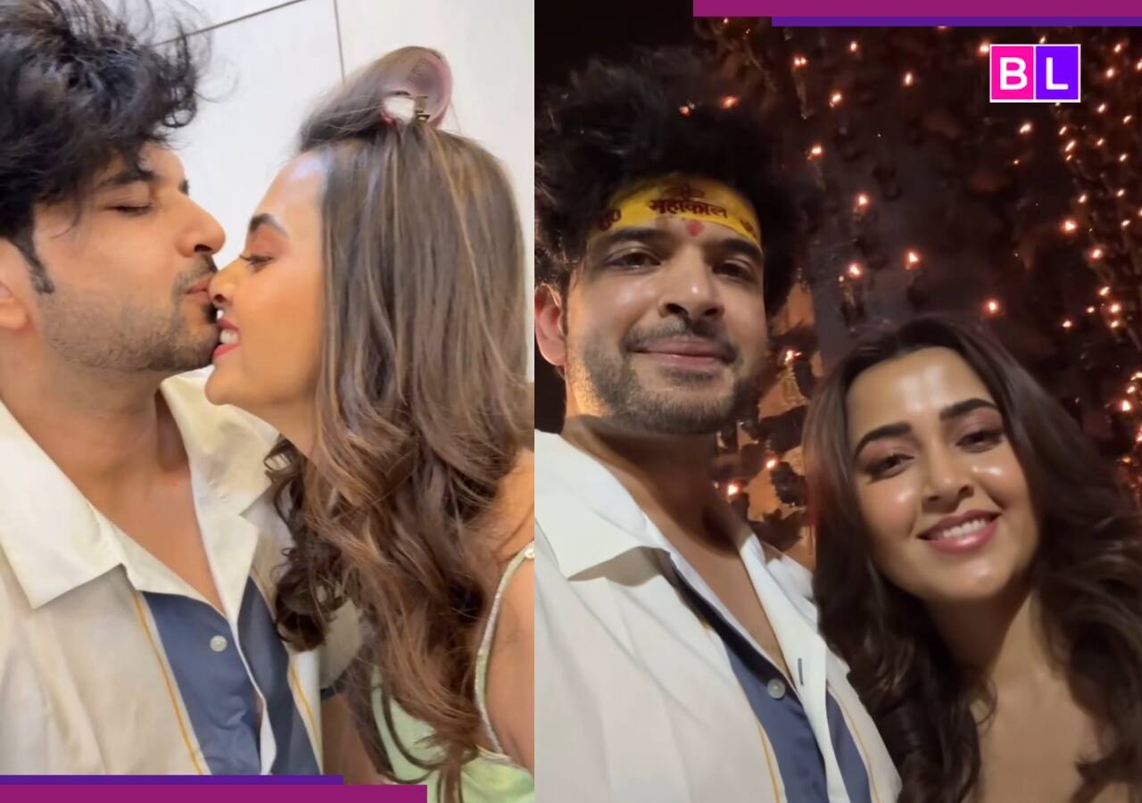 Karan Kundrra kisses his ‘Baby T’ aka Tejasswi Prakash as surprises..., fans react 'Nazar na...'