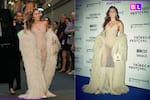 Miley Cyrus brings the heat in revealing netted dress for Something Beautiful world premiere