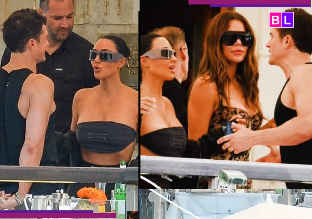 Orlando Bloom parties with Kim Kardashian and Khloe Kardashian in Venice post-breakup with Katy Perry