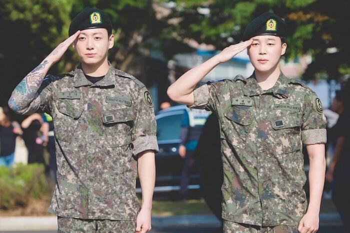 BTS’ Jungkook and Jimin officially discharged; shy smiles melt