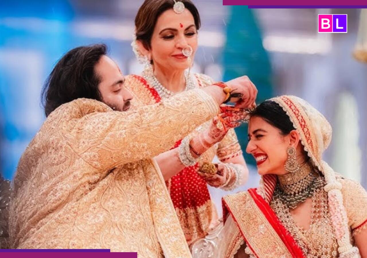 Radhika Merchant and Anant Ambani’s wedding ceremony lights up Antilia in viral video, fans call them 'beautiful...'