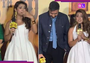 Roshni Walia breaks down in tears at Son of Sardaar 2 trailer launch, Ajay Devgn cheers her up with…