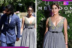 Janhvi Kapoor serves style goals at Wimbledon semi-final with rumoured beau Shikhar Pahariya