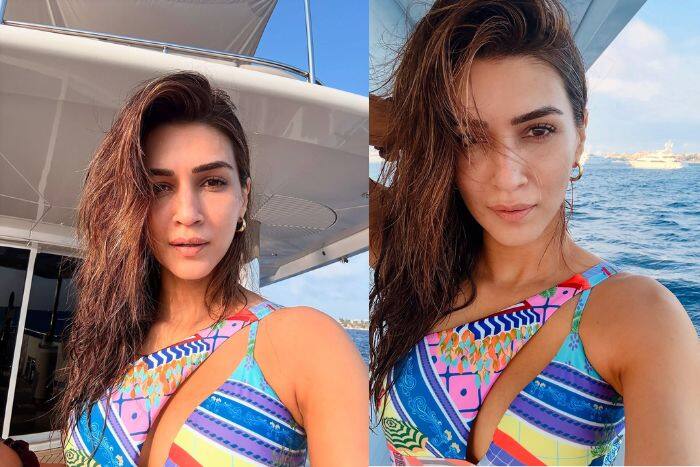 समुद्री सफर का लुत्फ उठा रही हैं कृति