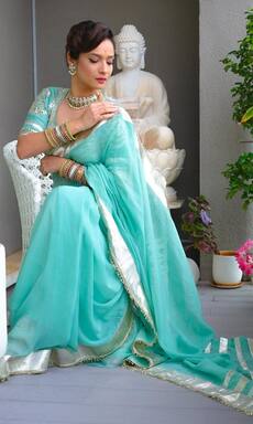 ग्रीन साड़ी में अंकिता लोखंडे का बेमिसाल अंदाज, सोशल मीडिया पर हुई तारीफों की बारिश