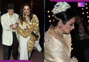 Rekha’s manager Farzana loses cool, pushes fan away as he gets too close while...