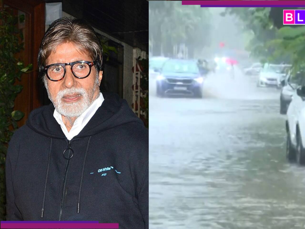 entertainment Mumbai Rains: Heavy showers LASH Amitabh Bachchan's Juhu bungalow Prateeksha [Watch Viral PICS]