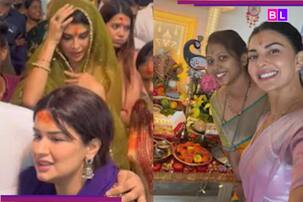 Jacqueline Fernandez waves at fans as she runs to seek Ganpati's blessings during her visit to Lalbaugcha Raja In Mumbai {Watch viral video]