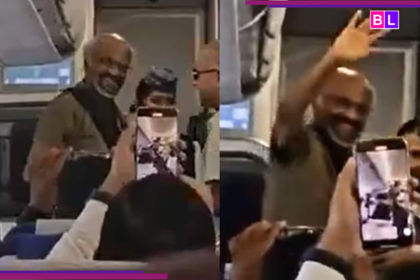 Rajinikanth convierte un vuelo en un partido de fanáticos, vea el momento viral que derrite el corazón