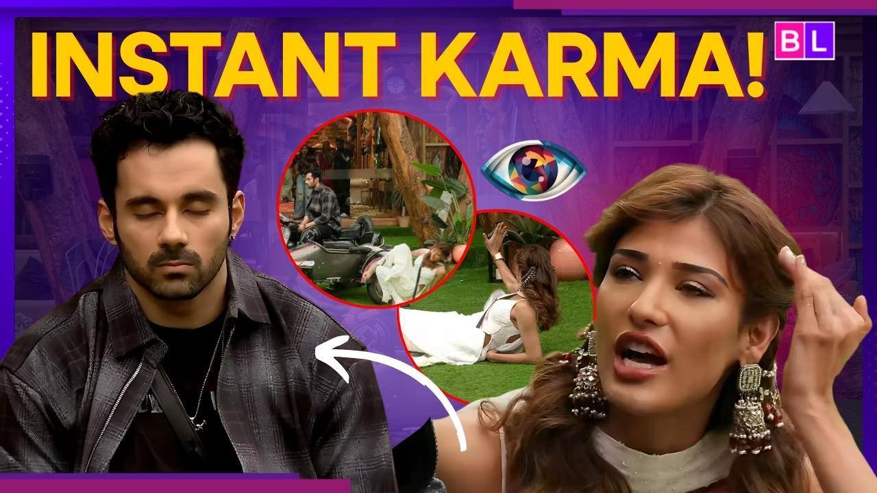 Bigg Boss 19: Nehal Chudasama ने टास्क के दौरान सुनाई Abhishek Bajaj को खरी खोटी, स्कूटर से उतरते वक्त गिरी कंटेस्टेंट