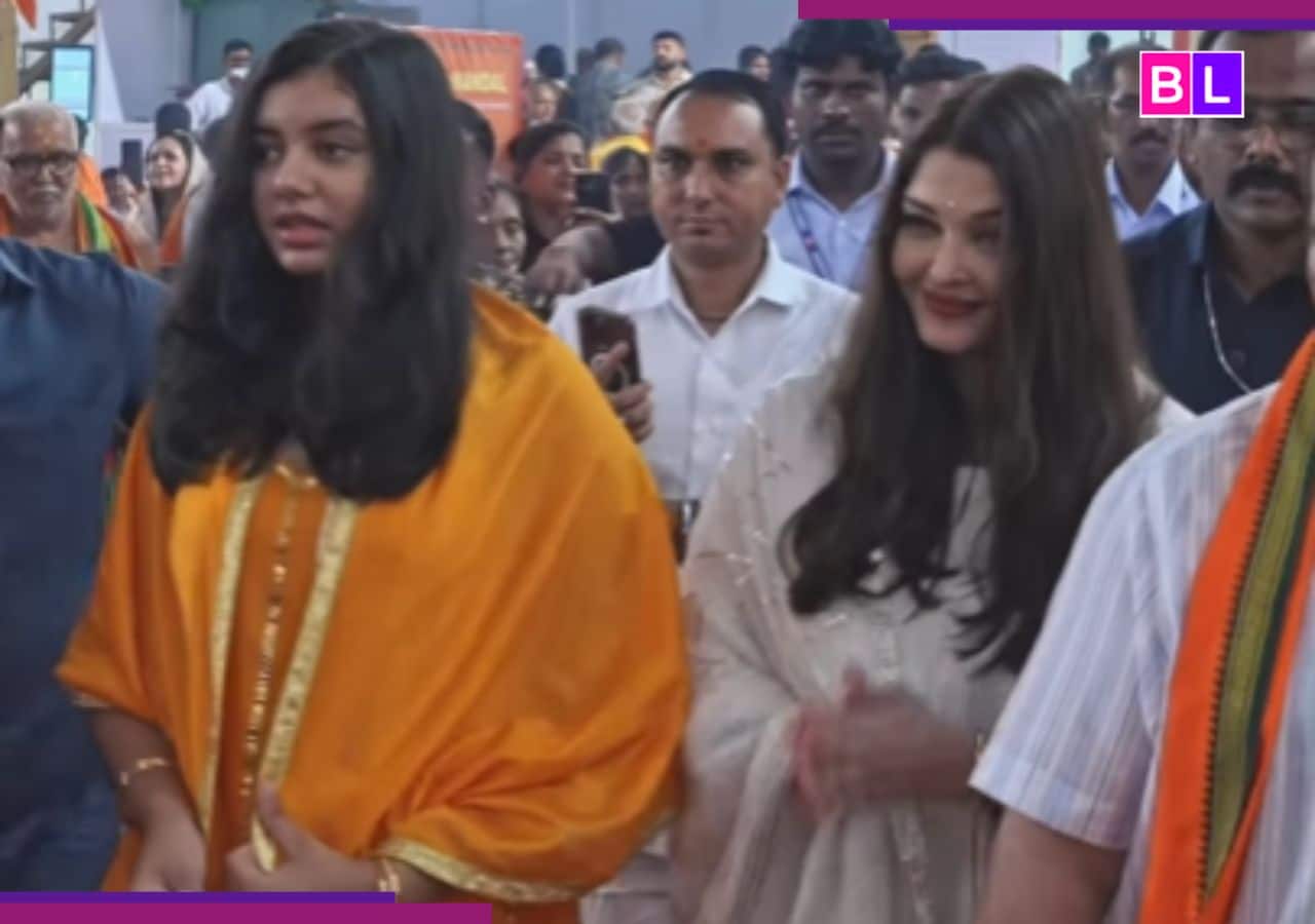 Aishwarya Rai and Aaradhya Spotted at Ganesh Puja