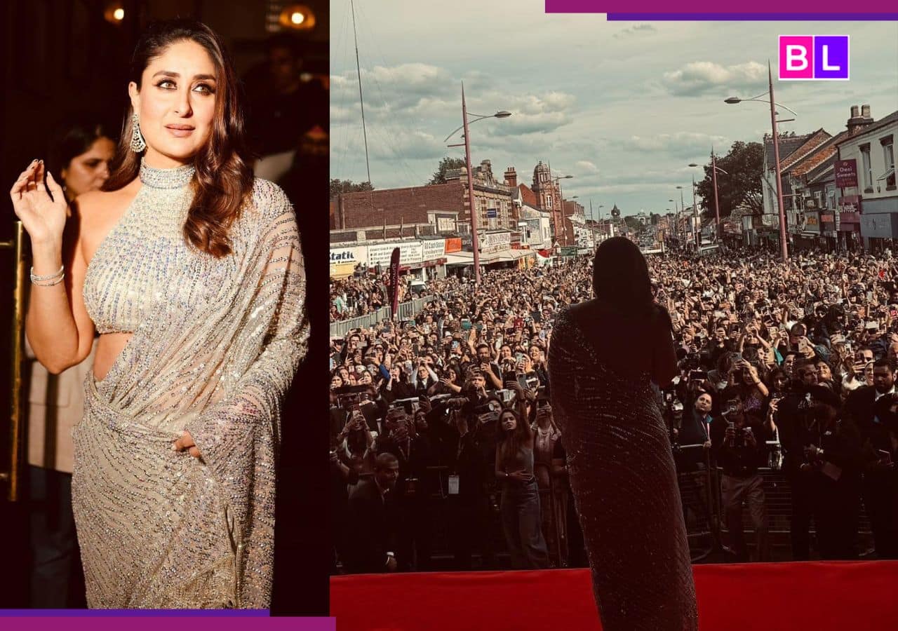 Kareena Kapoor's Silver Saree Appearance in Birmingham