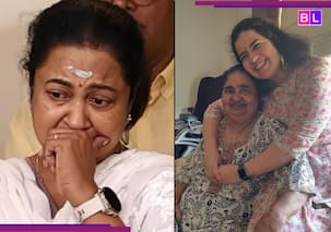 Radhika Sarathkumar BREAKS down at mother's funeral in Chennai