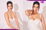 Disha Patani ने व्हाइट आउटफिट में कराया बोल्ड फोटोशूट, तस्वीरें देख लोग बोले- 'ये मौनी रॉय की ड्रेस है'