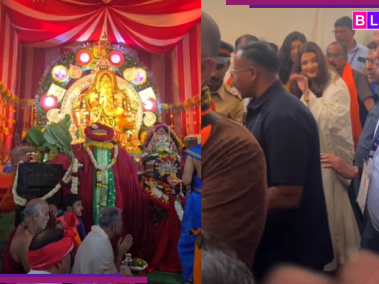 Aishwarya Rai Bachchan visits GBS Ganapati 2025 with daughter Aaradhya, looks STUNNING in...; fans call them 'wonderful pair'
