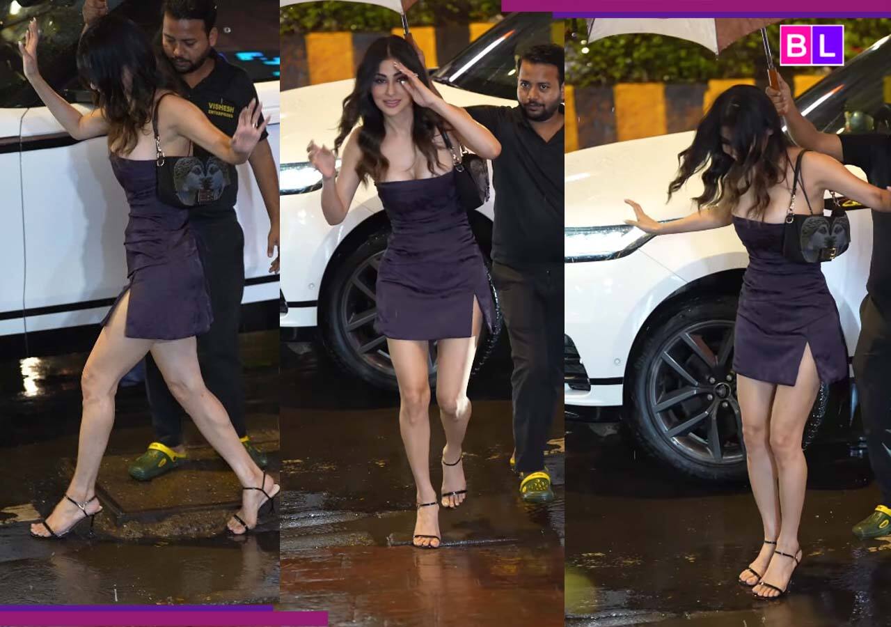 Mouni Roy Struggles in Mumbai Rain, Video Goes Viral