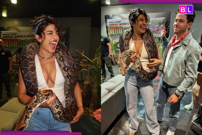 Priyanka Chopra poses fearlessly with an enormous snake round her Neck as Nick Jonas says, ‘loving the…’