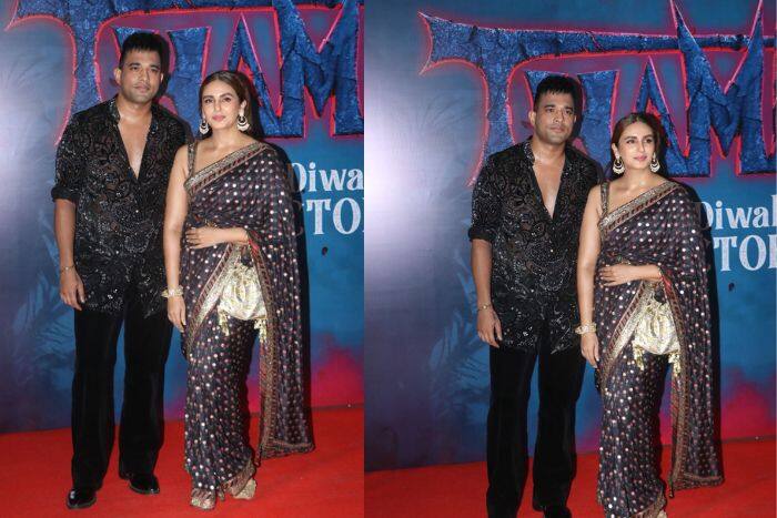 'थामा' स्क्रीनिंग में हुमा-रचित की ग्रैंड एंट्री