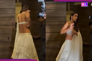 Nia Sharma's BOLD LOOK almost goes..., her QUICK move averts wardrobe malfunction scare after plunging blouse... [Viral Video]