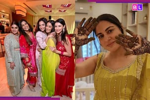 Karwa Chauth 2025: TV actresses Shraddha Arya and Claudia Ciesla DAZZLE at...; fans call them...