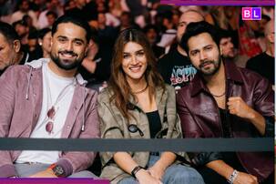 Kriti Sanon attends UFC 321 with RUMOURED beau Kabir Bahia; Bhediya co-star Varun Dhawan too...