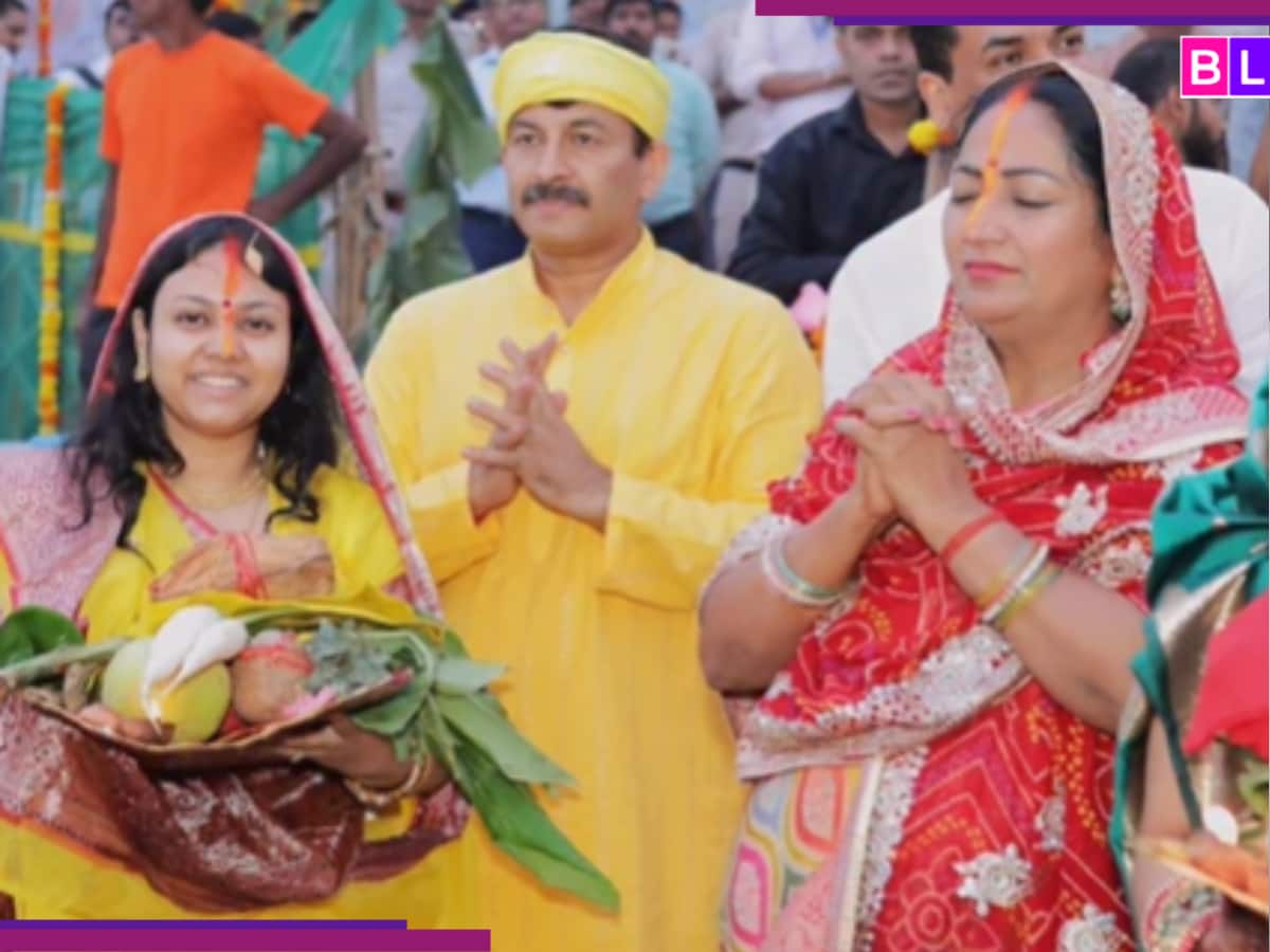Manoj Tiwari’s spouse Surbhi celebrates with Delhi CM Rekha Gupta, provides ‘Argya’ at…